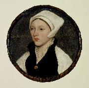 Hans holbein the younger Portrait of a Young Woman with a White Coif oil painting